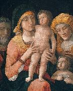 Andrea Mantegna The Madonna and Child with Saints Joseph, Elizabeth, and John the Baptist, distemper USA oil painting artist